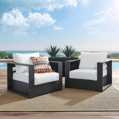 Tahoe 2-Piece Outdoor Patio Powder-Coated Aluminum Armchair Set by Modway