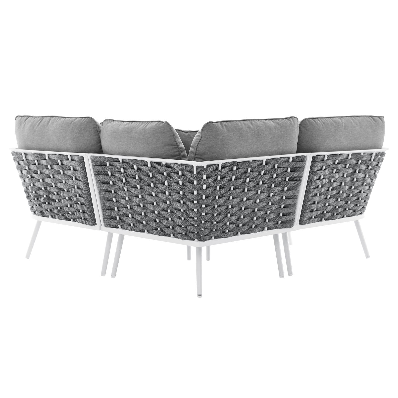 Stance Outdoor Patio Aluminum Small Sectional Sofa By HouseBean