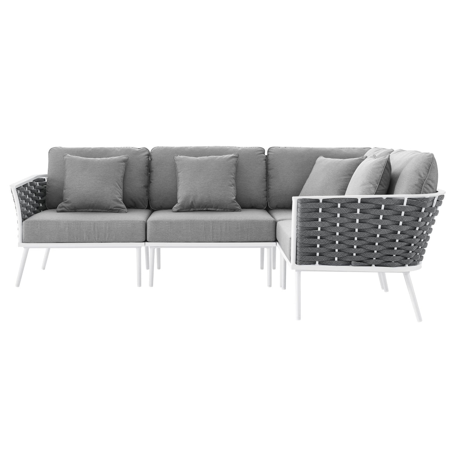 Stance Outdoor Patio Aluminum Large Sectional Sofa By HouseBean