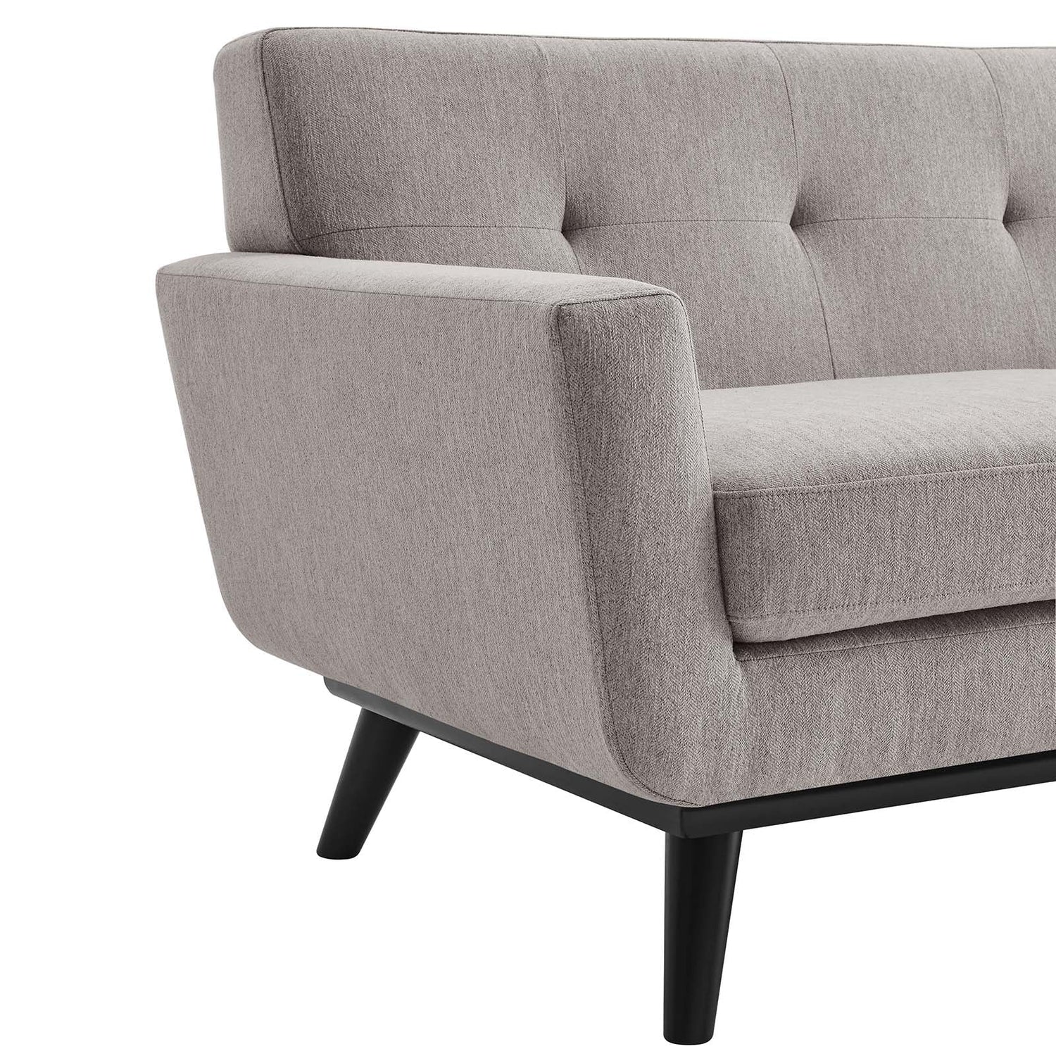 Engage Herringbone Fabric Loveseat By HouseBean