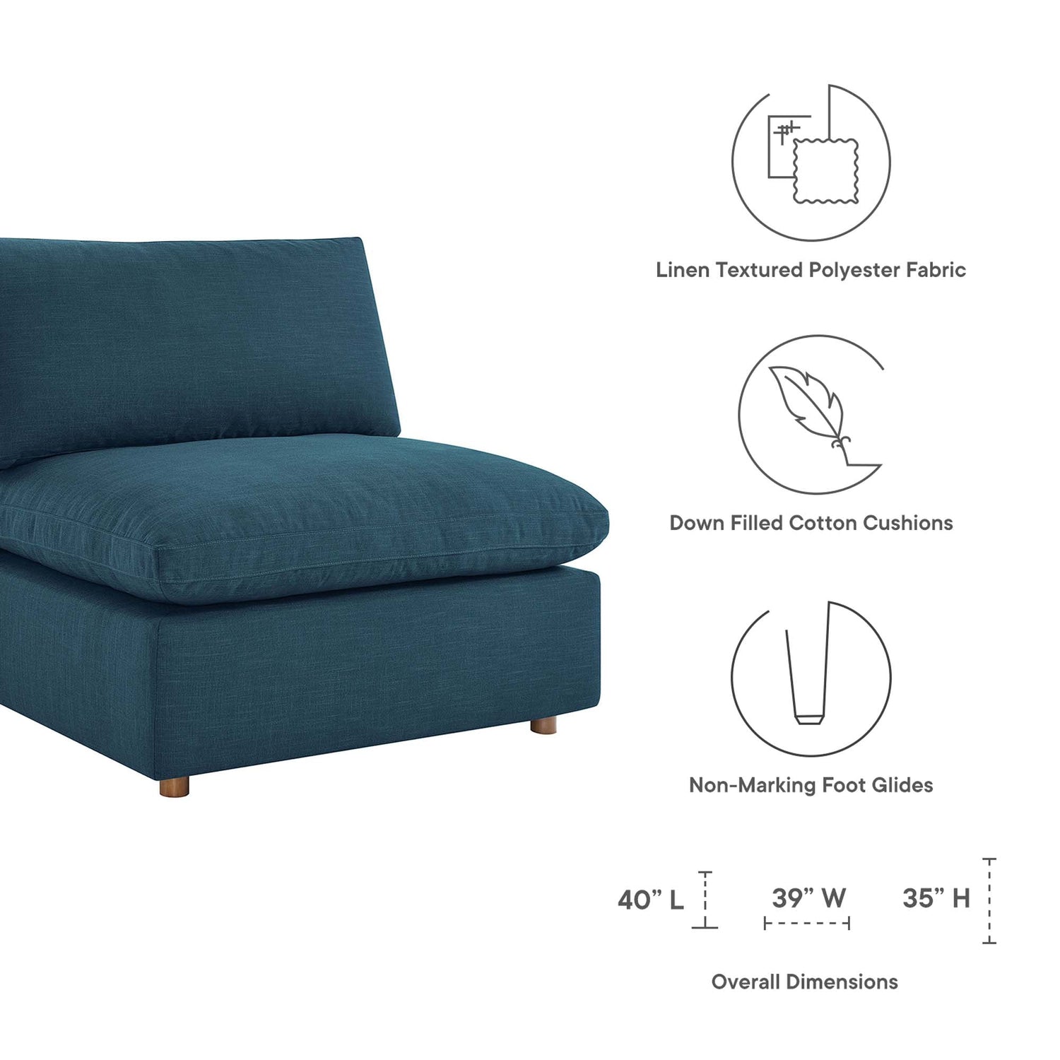 Commix Lounging Sectional by Modway