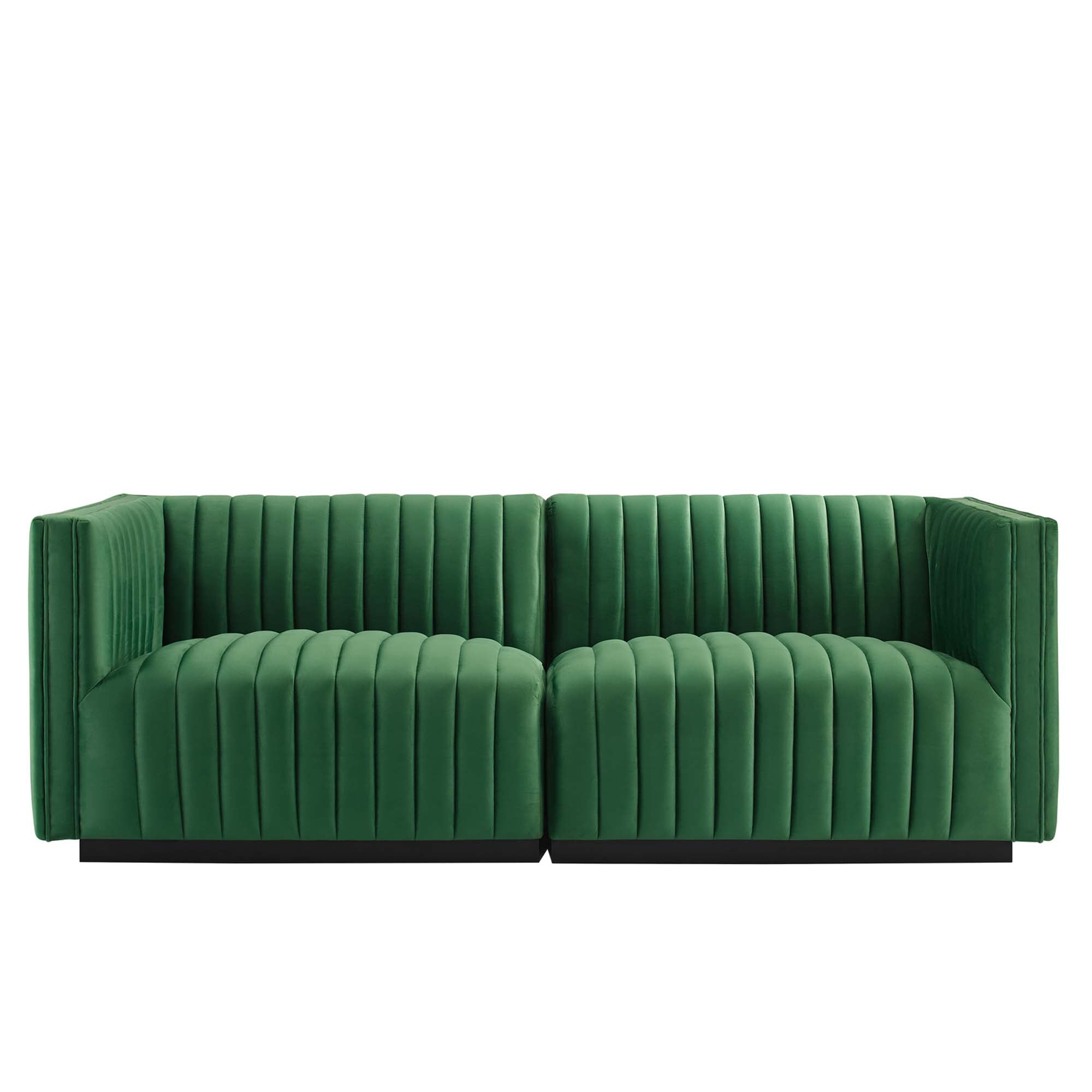 Conjure Channel Tufted Performance Velvet Loveseat by Modway