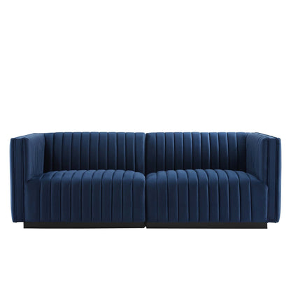 Conjure Channel Tufted Performance Velvet Loveseat by Modway