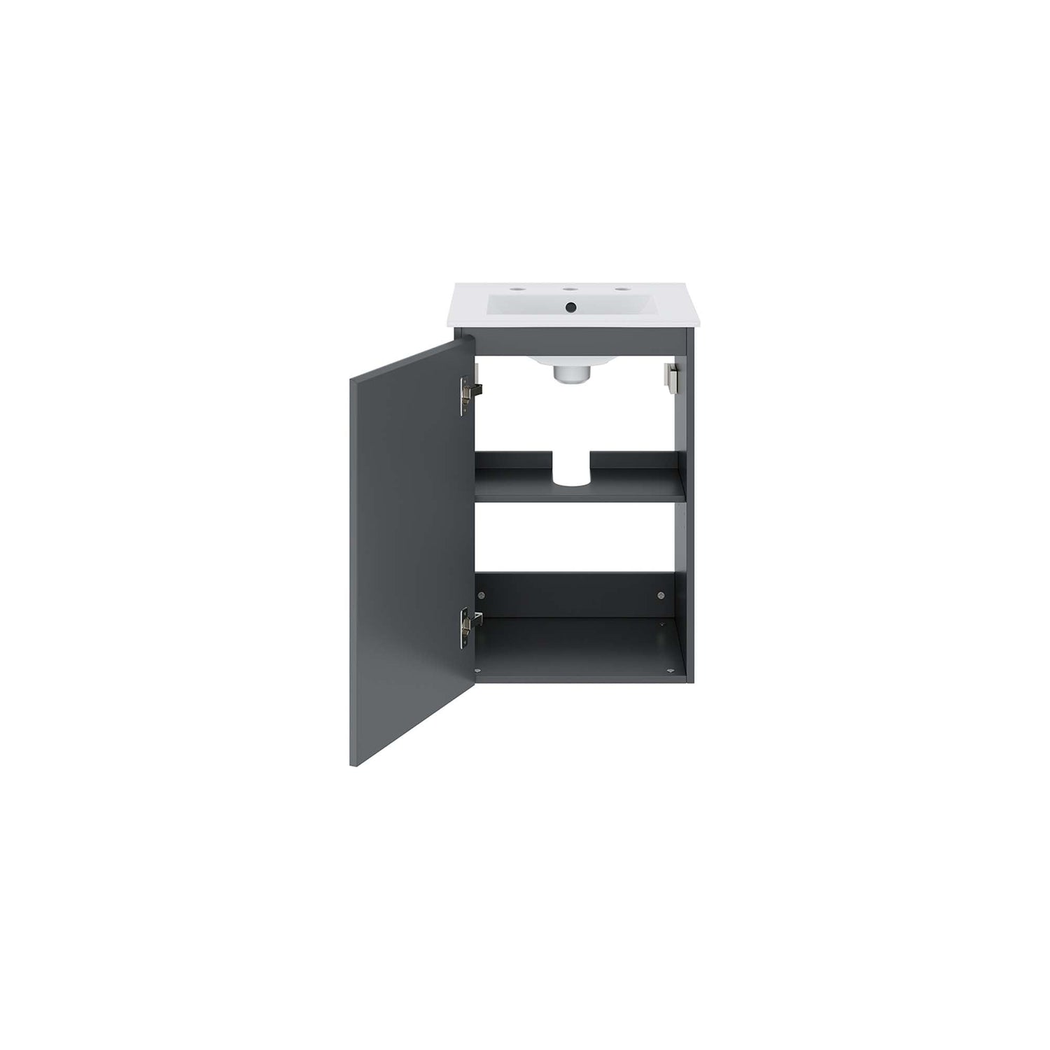 Bryn Wall-Mount Bathroom Vanity Basin Included by Modway