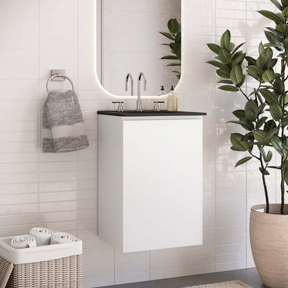 Bryn Wall-Mount Bathroom Vanity Basin Included by Modway