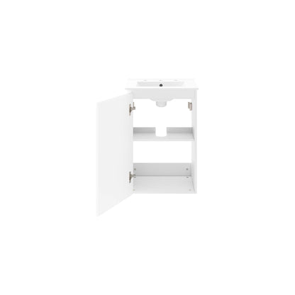 Bryn Wall-Mount Bathroom Vanity Basin Included by Modway