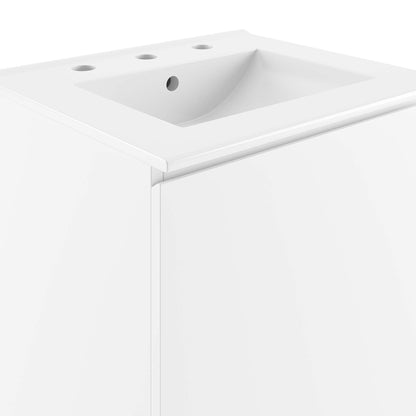 Bryn Wall-Mount Bathroom Vanity Basin Included by Modway