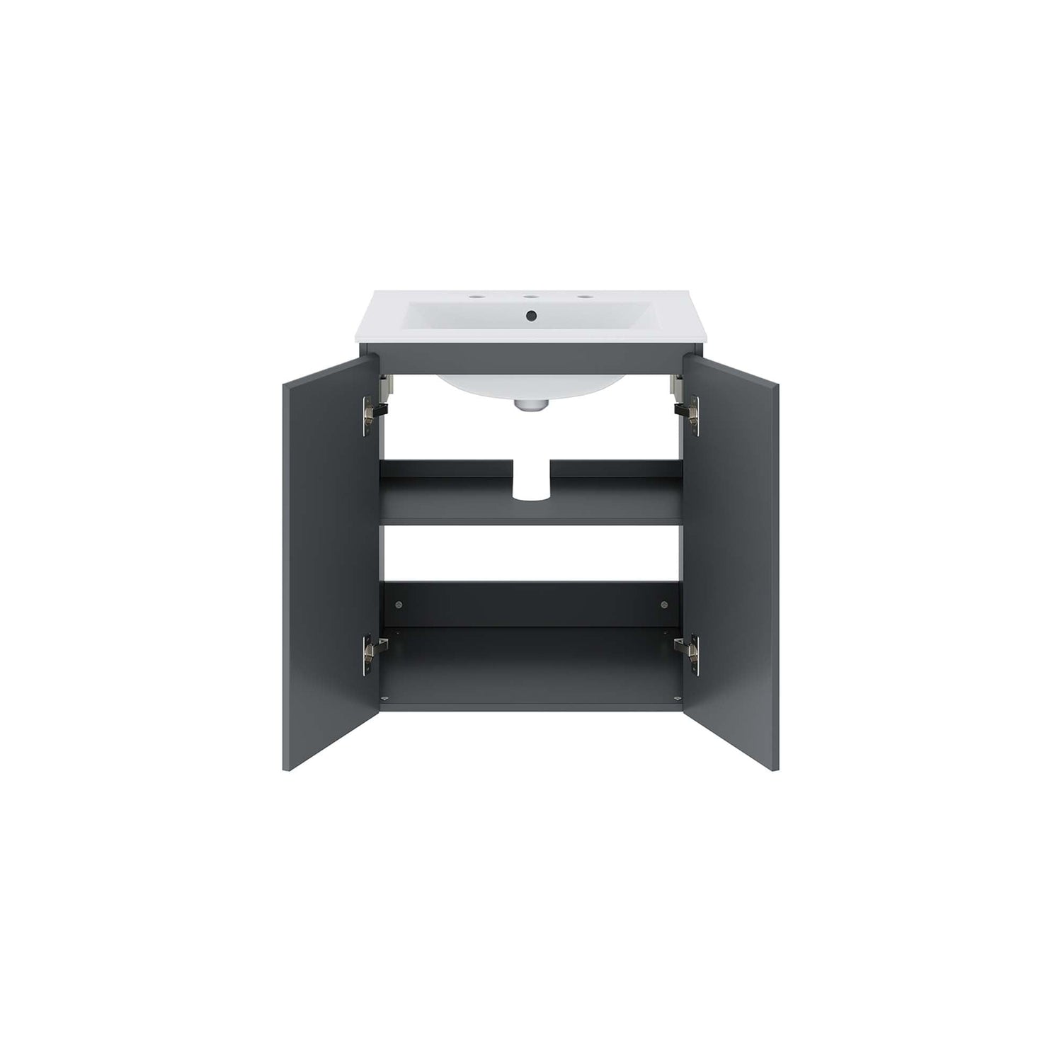 Bryn Wall-Mount Bathroom Vanity Basin Included by Modway