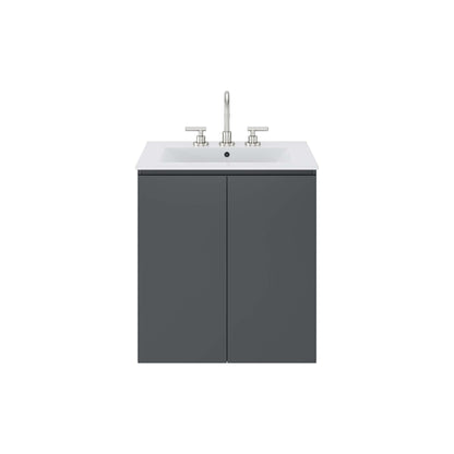 Bryn Wall-Mount Bathroom Vanity Basin Included by Modway