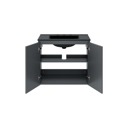 Bryn Wall-Mount Bathroom Vanity Basin Included by Modway