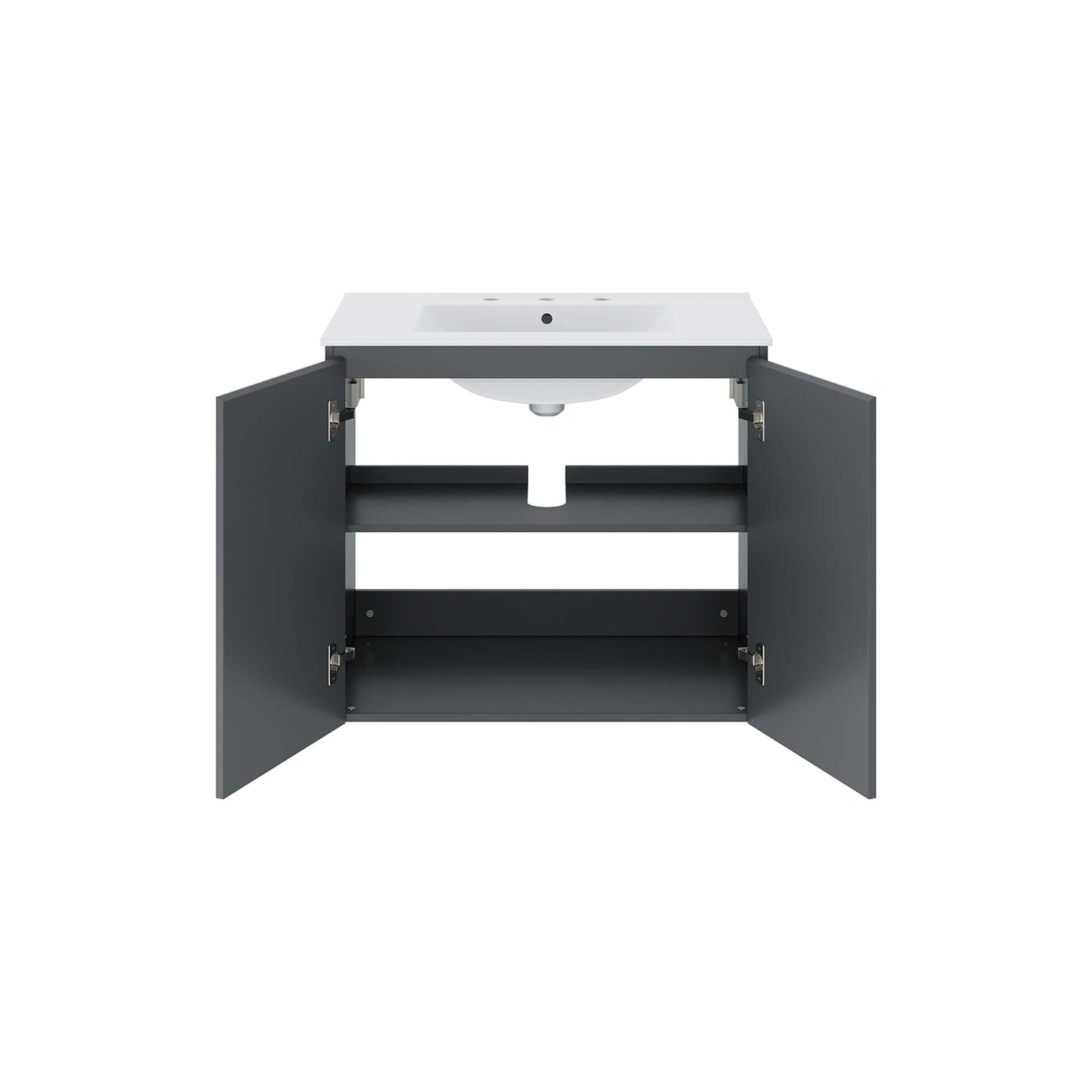 Bryn Wall-Mount Bathroom Vanity Basin Included by Modway