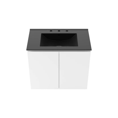 Bryn Wall-Mount Bathroom Vanity Basin Included by Modway