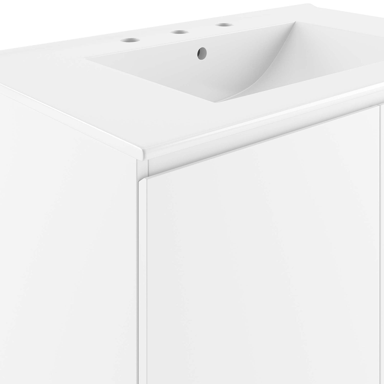 Bryn Wall-Mount Bathroom Vanity Basin Included by Modway