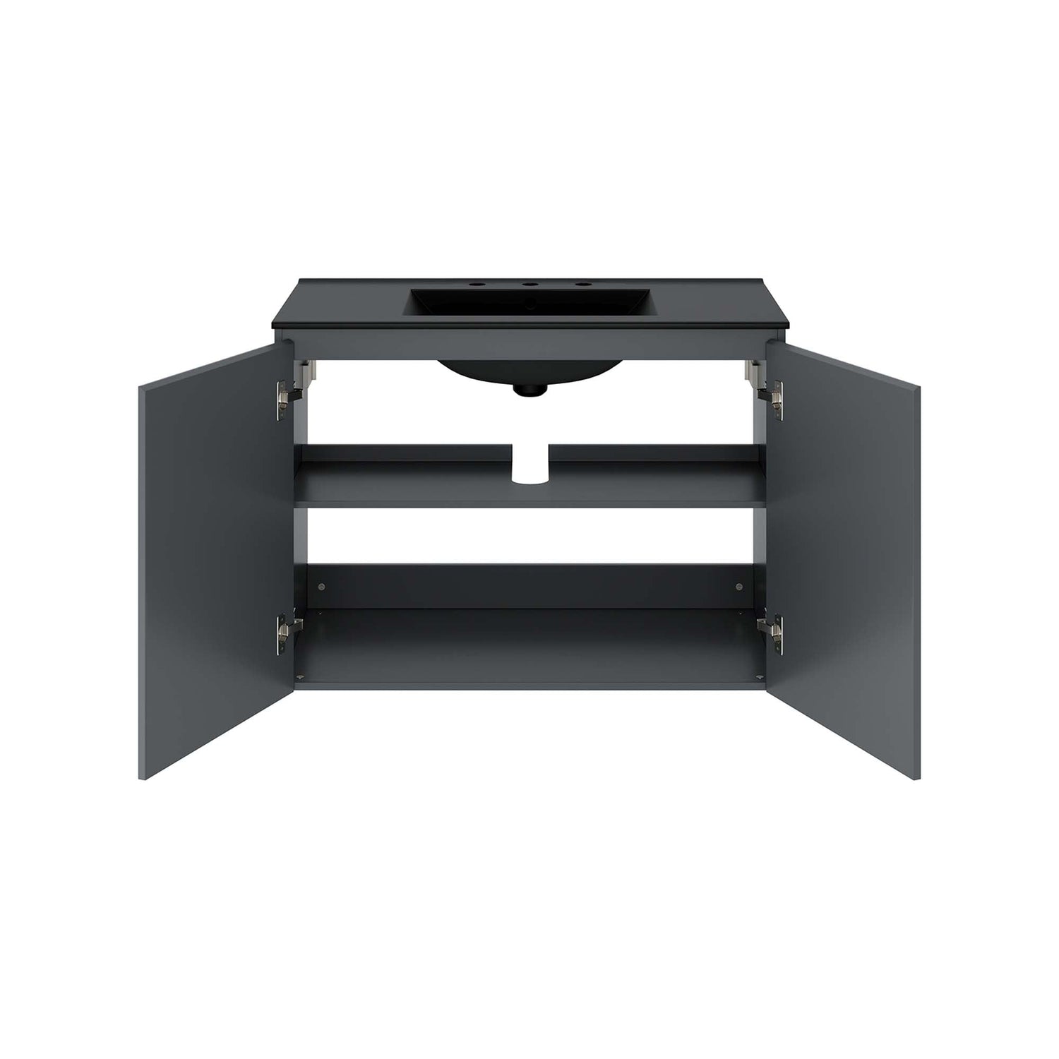 Bryn Wall-Mount Bathroom Vanity Basin Included by Modway