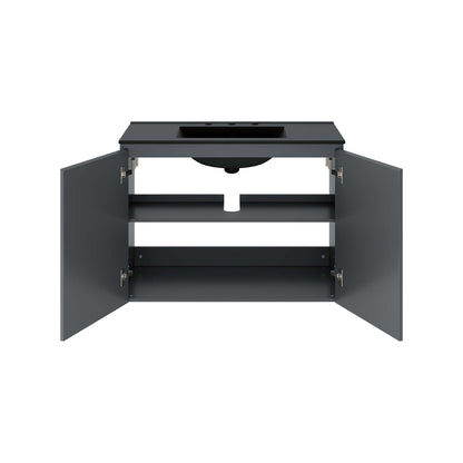 Bryn Wall-Mount Bathroom Vanity Basin Included by Modway