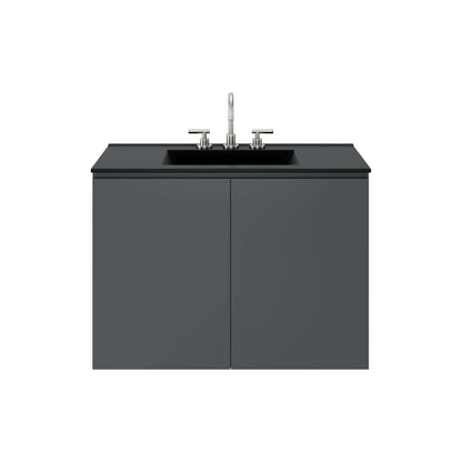 Bryn Wall-Mount Bathroom Vanity Basin Included by Modway