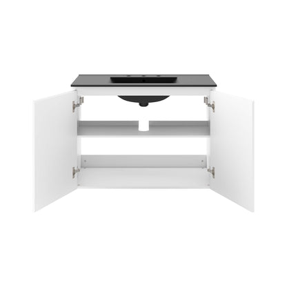 Bryn Wall-Mount Bathroom Vanity Basin Included by Modway