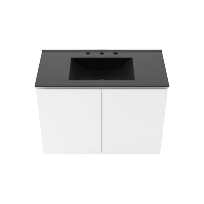 Bryn Wall-Mount Bathroom Vanity Basin Included by Modway