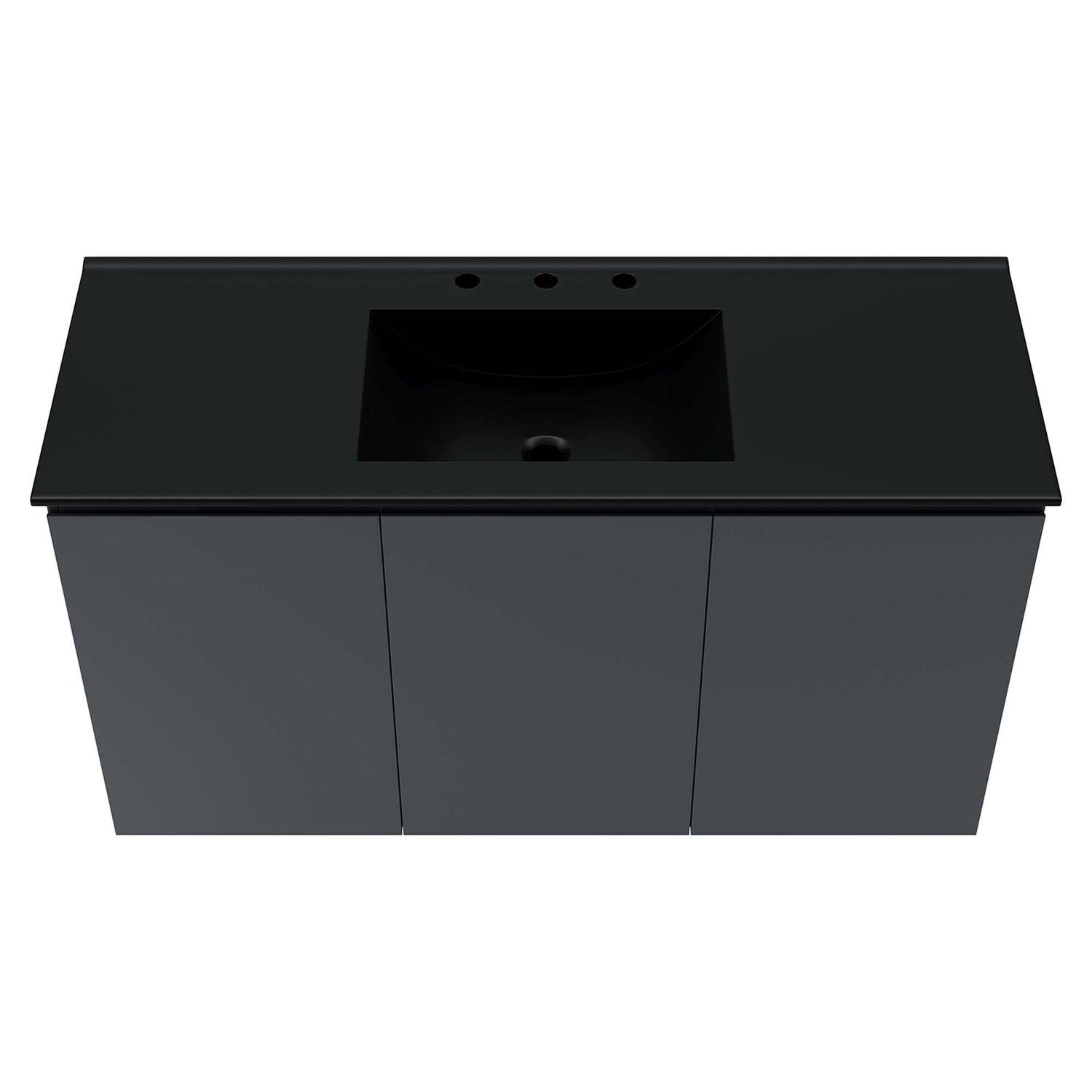 Bryn Wall-Mount Bathroom Vanity Basin Included by Modway
