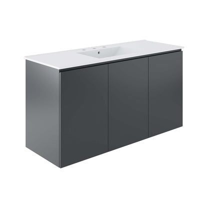 Gray White / 48&quot; Single