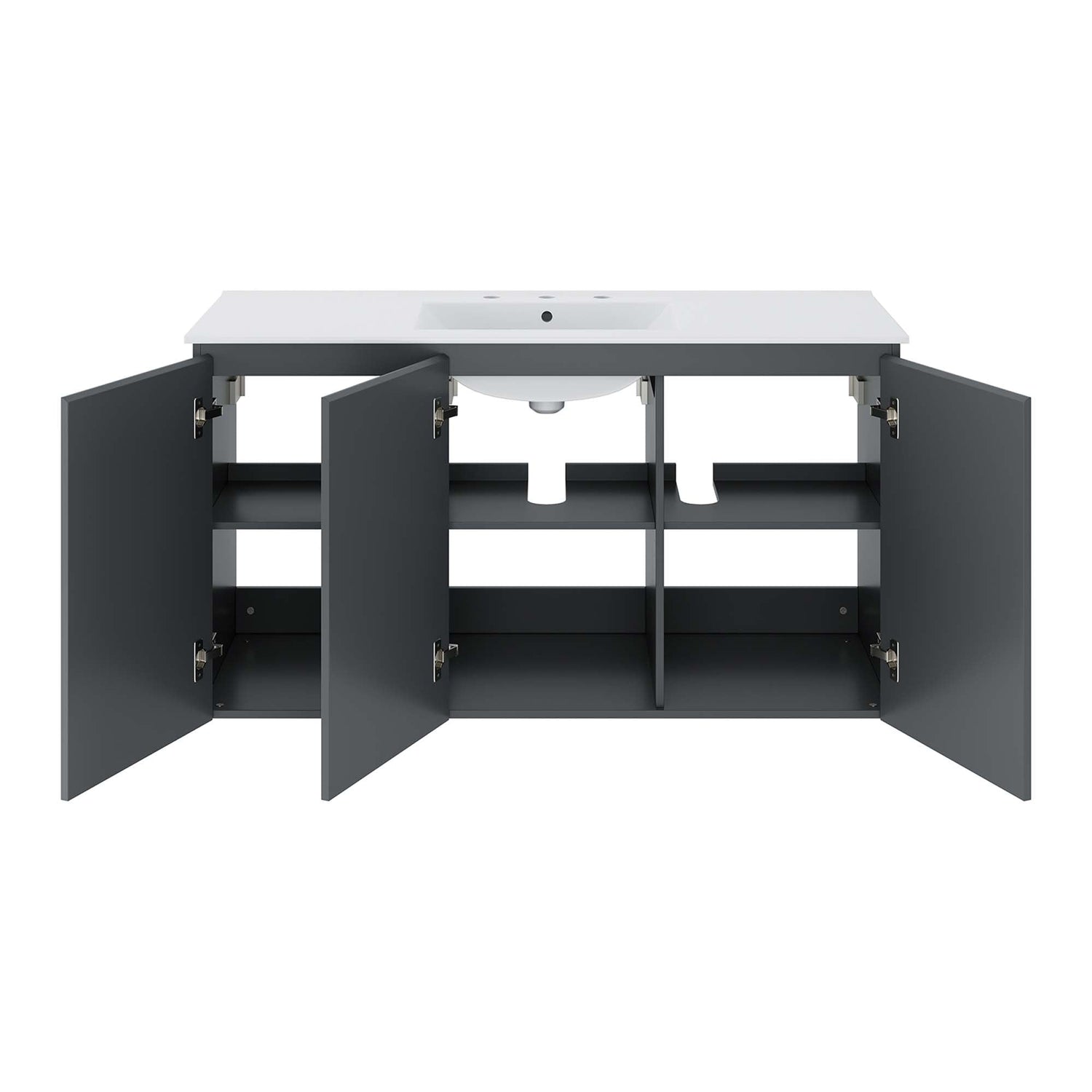 Bryn Wall-Mount Bathroom Vanity Basin Included by Modway