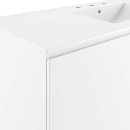 Bryn Wall-Mount Bathroom Vanity Basin Included by Modway