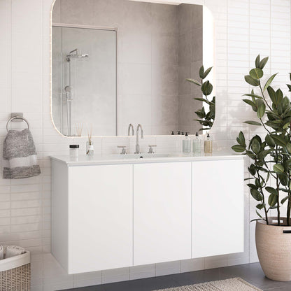 Bryn Wall-Mount Bathroom Vanity Basin Included by Modway