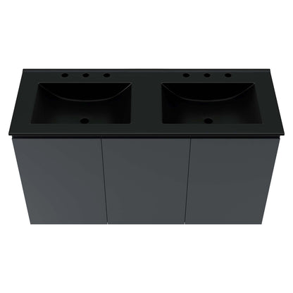 Bryn Wall-Mount Bathroom Vanity Basin Included by Modway