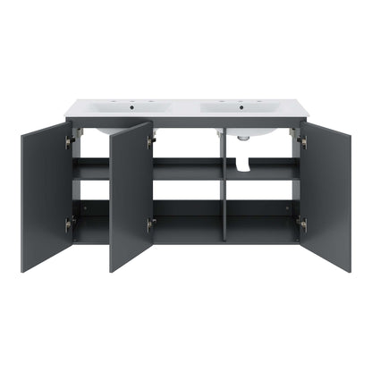 Bryn Wall-Mount Bathroom Vanity Basin Included by Modway
