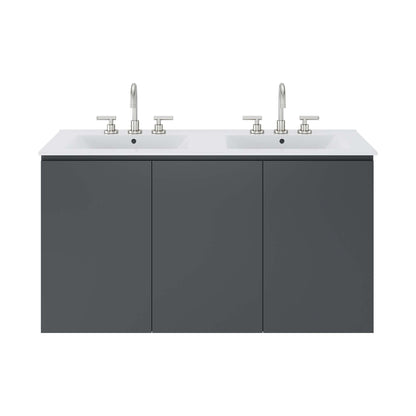 Bryn Wall-Mount Bathroom Vanity Basin Included by Modway