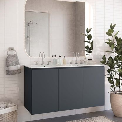 Bryn Wall-Mount Bathroom Vanity Basin Included by Modway