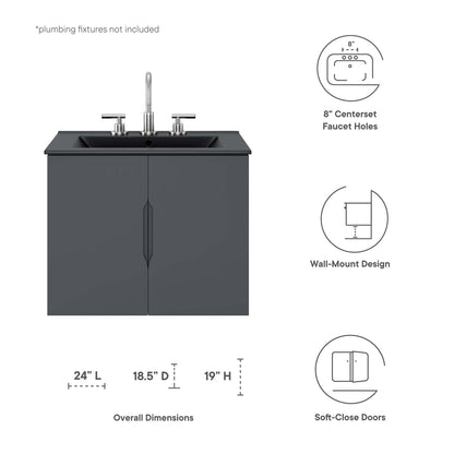 Vitality Bathroom Vanity Basin Included by Modway