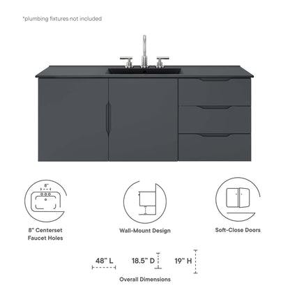 Vitality Bathroom Vanity Basin Included by Modway