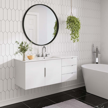 Vitality Bathroom Vanity Basin Included by Modway