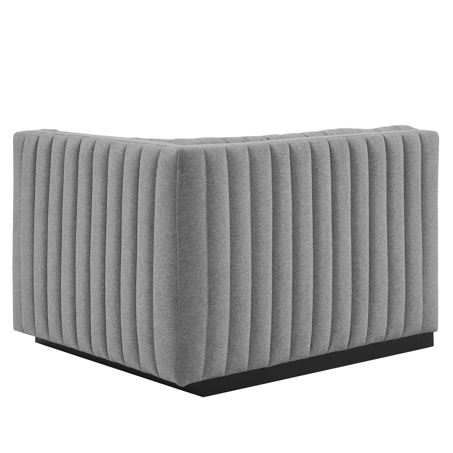 Conjure Channel Tufted Upholstered Fabric Loveseat By HouseBean