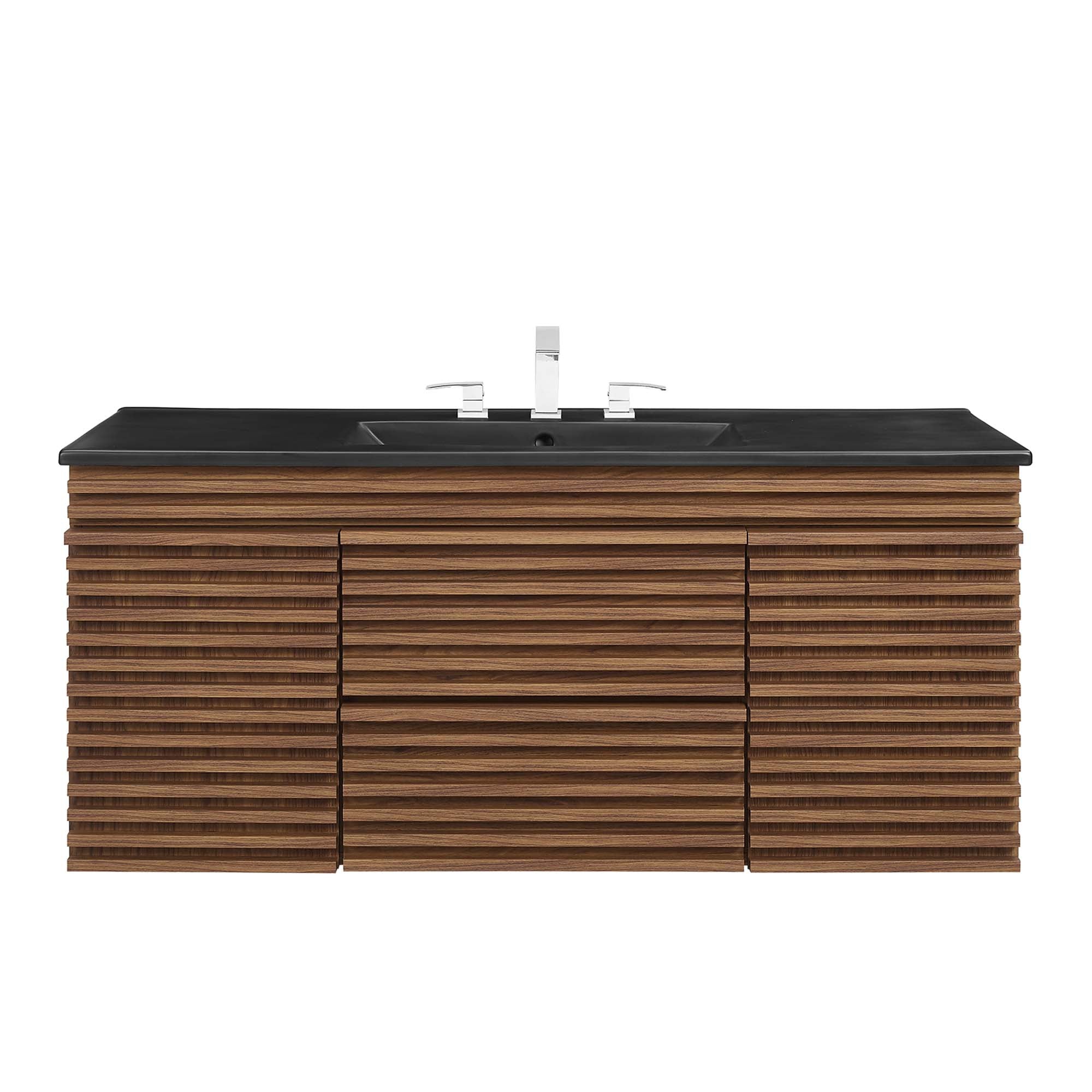 Render 48&quot; Wall-Mount Bathroom Vanity Basin Included By HouseBean