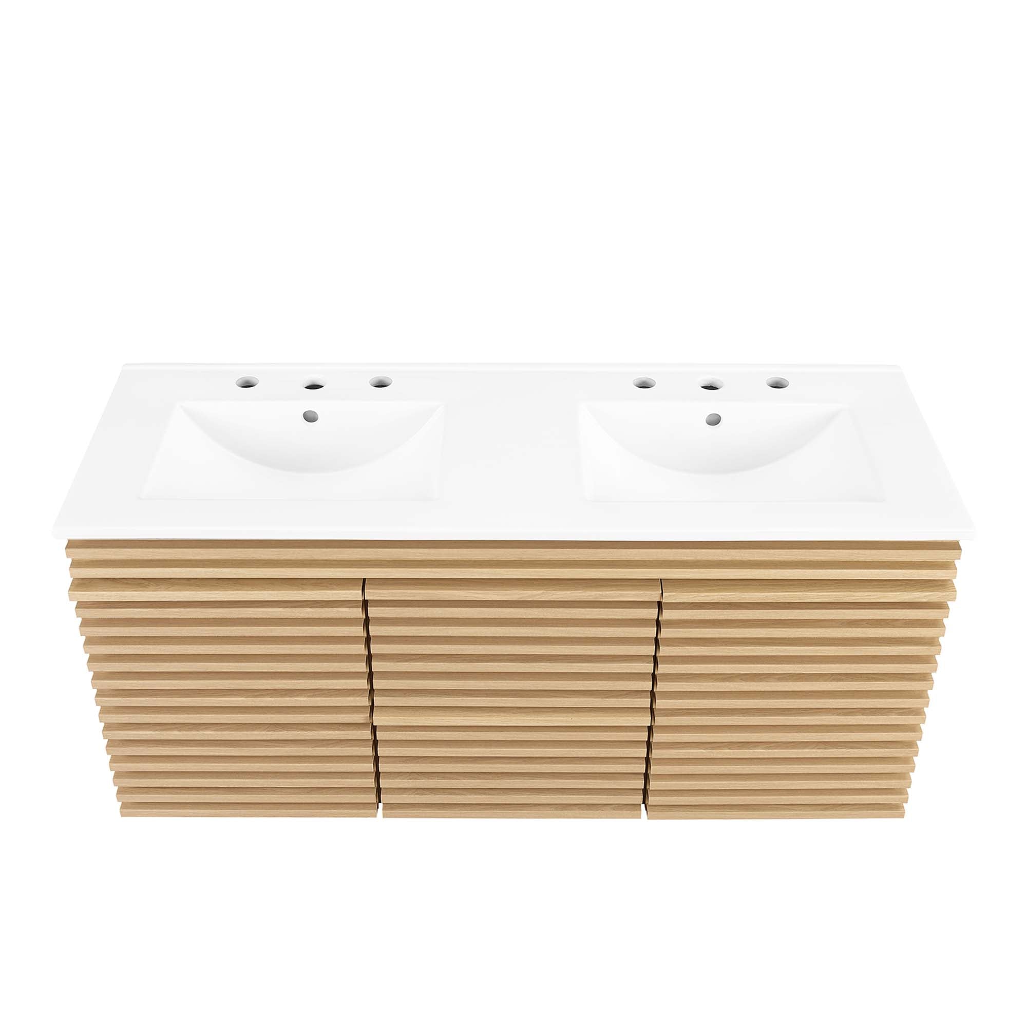 Render 48&quot; Wall-Mount Bathroom Vanity Basin Included By HouseBean