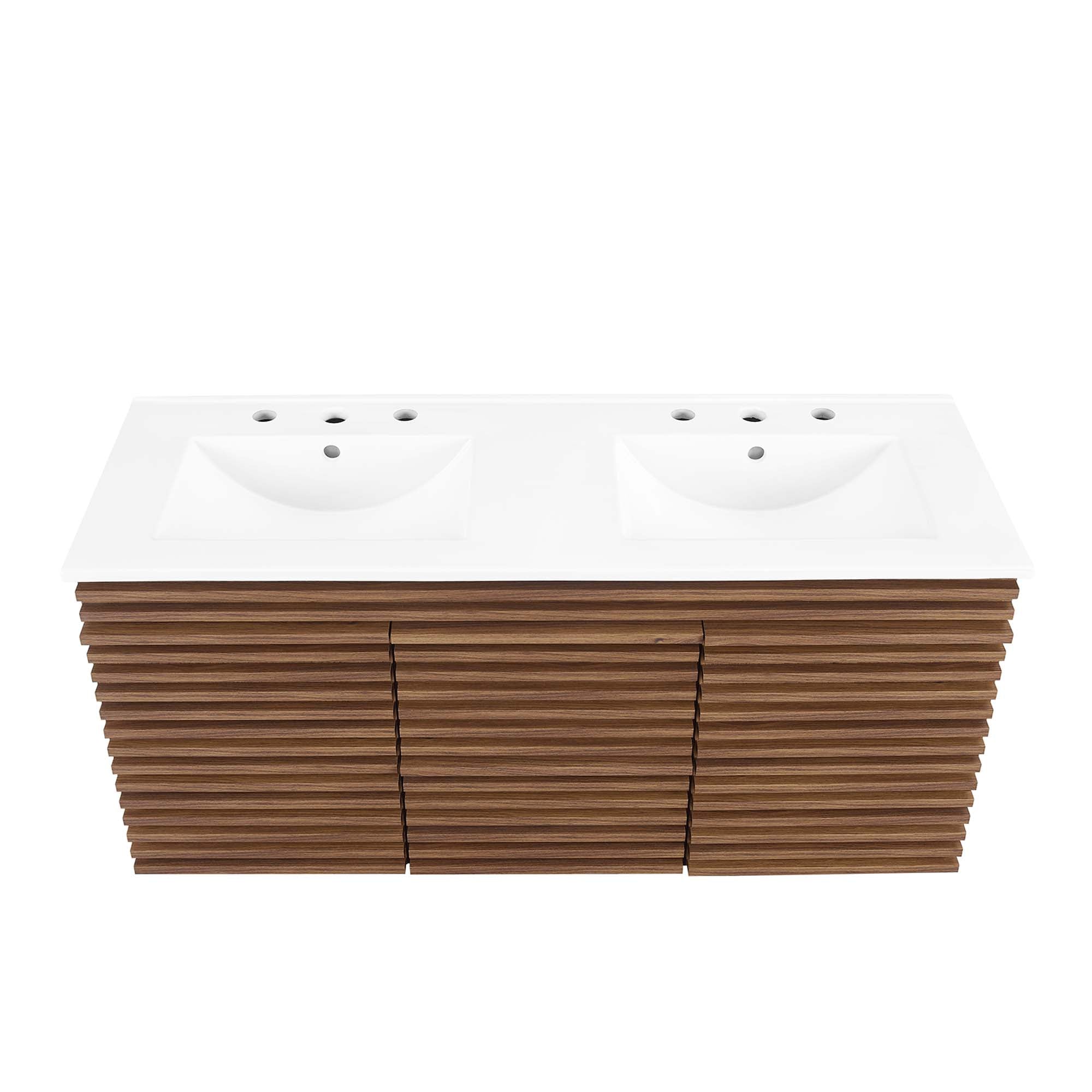 Render 48&quot; Wall-Mount Bathroom Vanity Basin Included By HouseBean