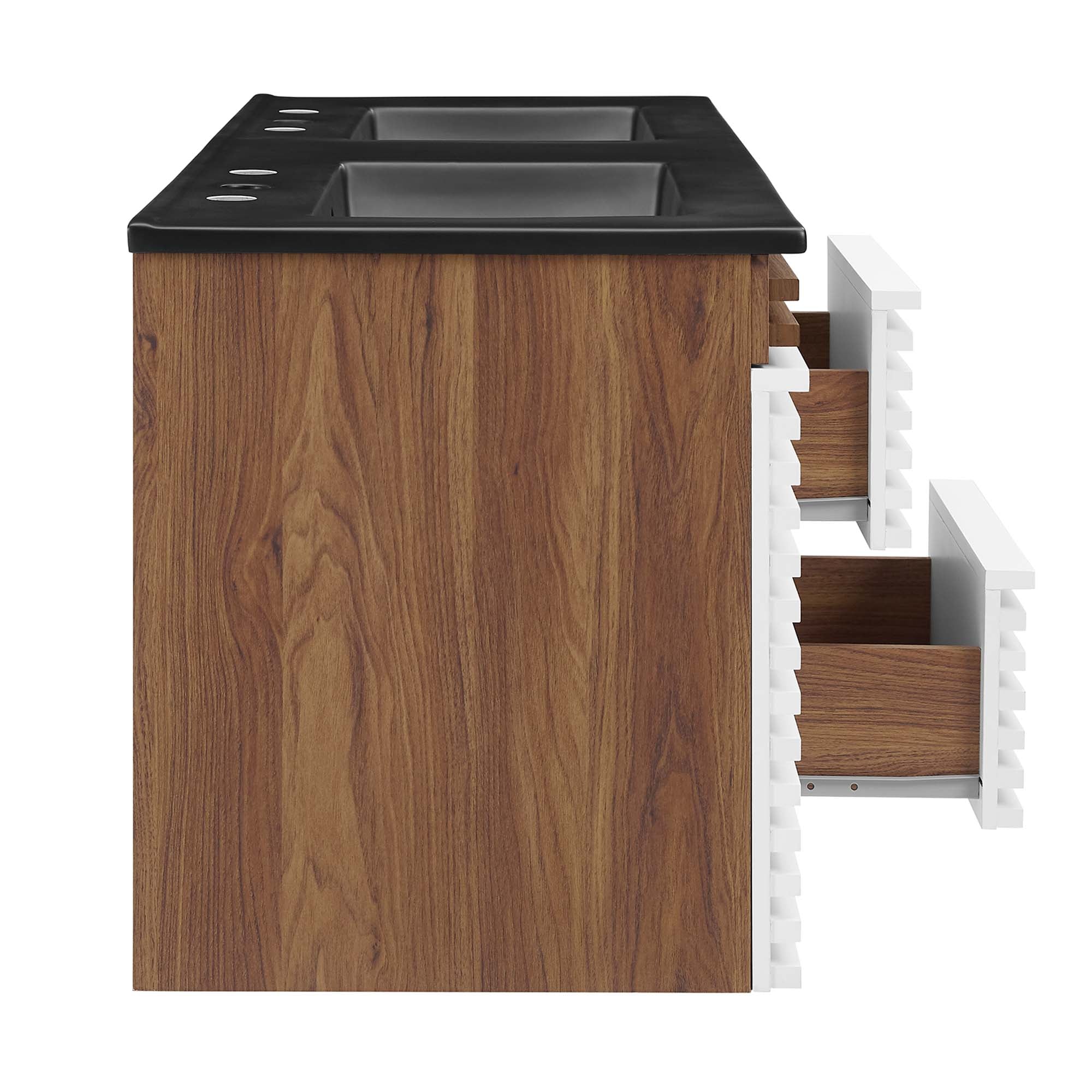 Render 48&quot; Wall-Mount Bathroom Vanity Basin Included By HouseBean