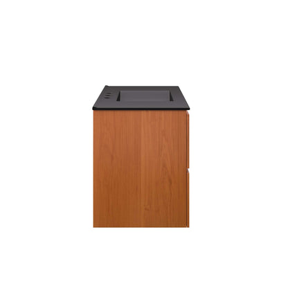 Scenic Wall-Mount Bathroom Vanity Basin Included by Modway