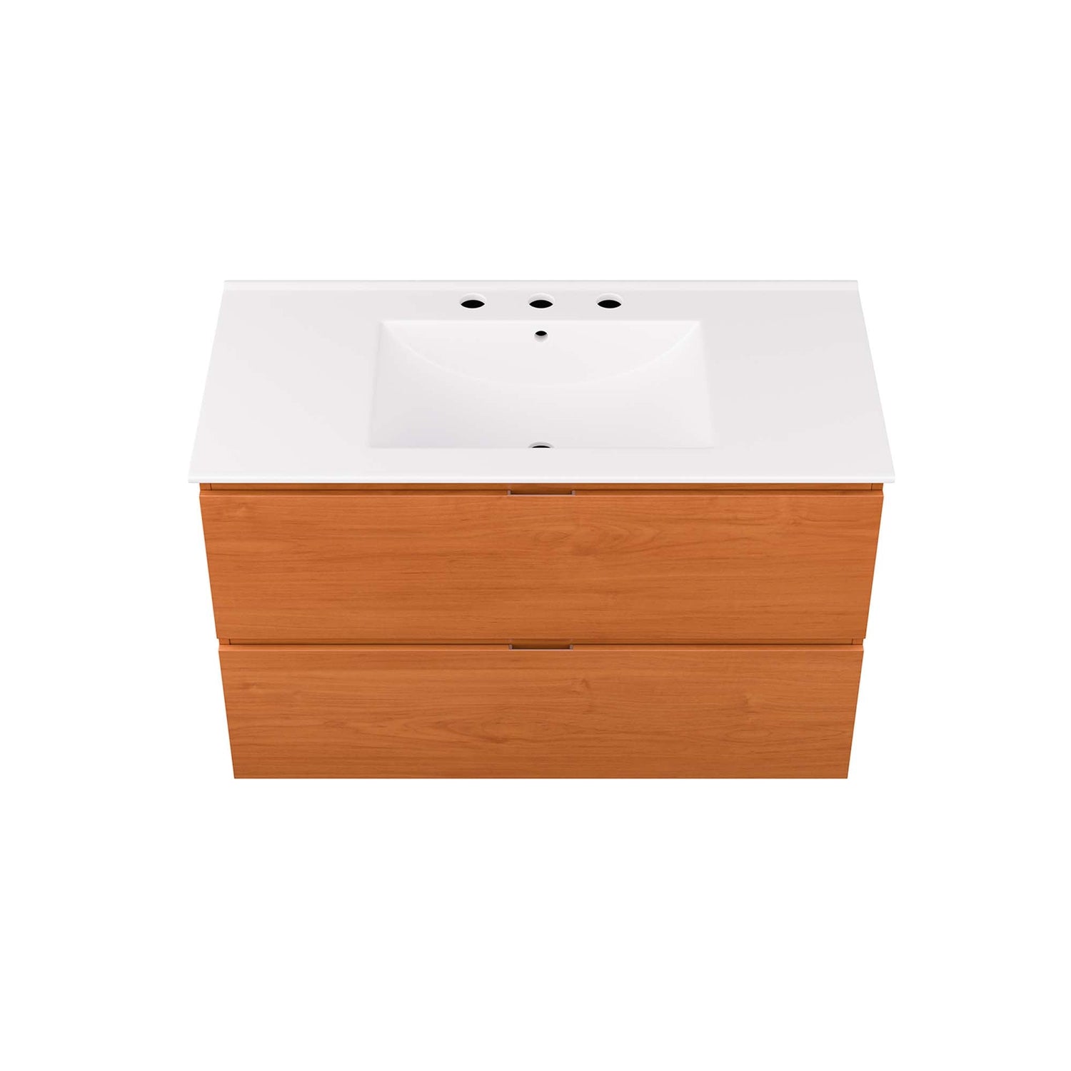 Scenic Wall-Mount Bathroom Vanity Basin Included by Modway