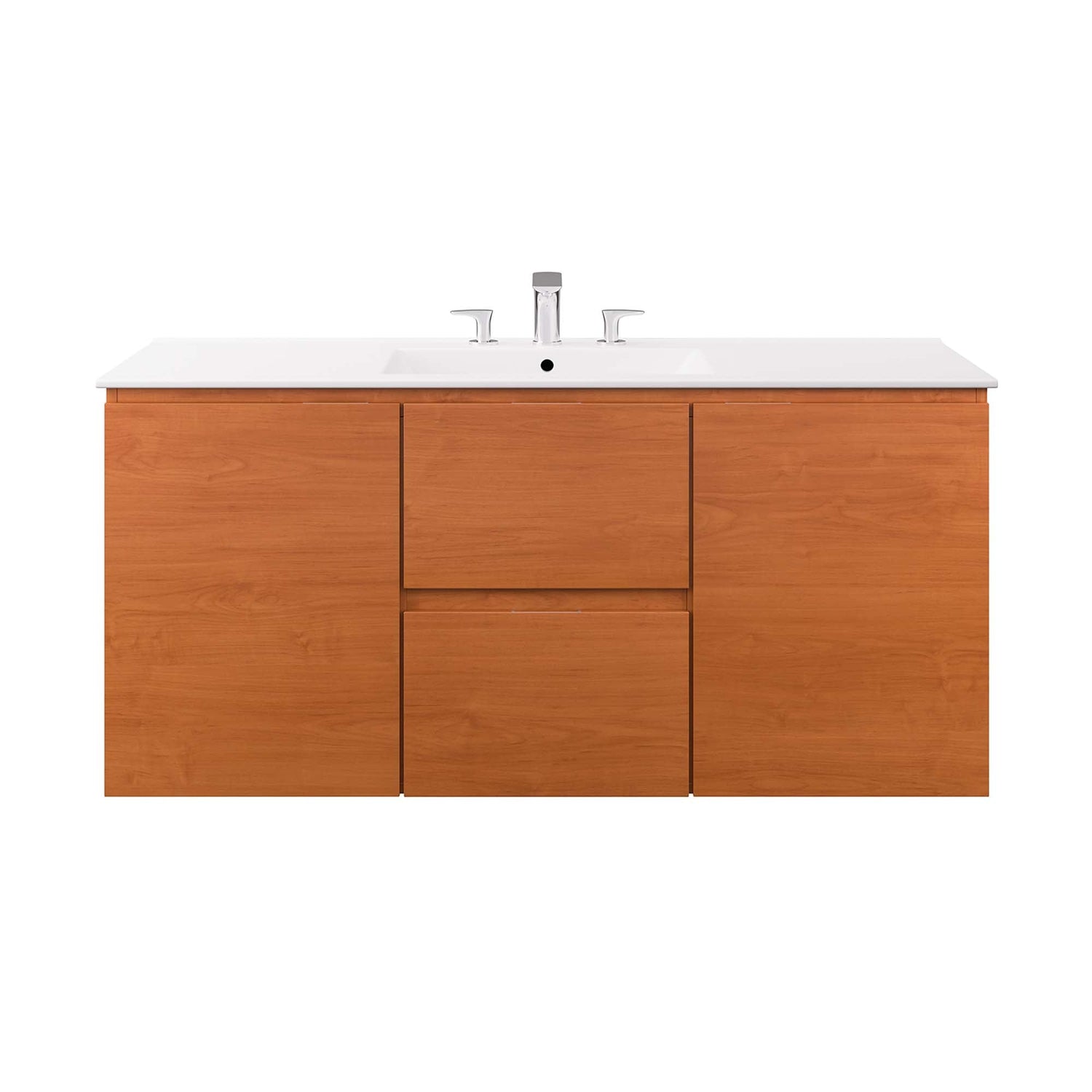 Scenic Wall-Mount Bathroom Vanity Basin Included by Modway