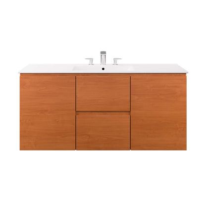 Scenic Wall-Mount Bathroom Vanity Basin Included by Modway