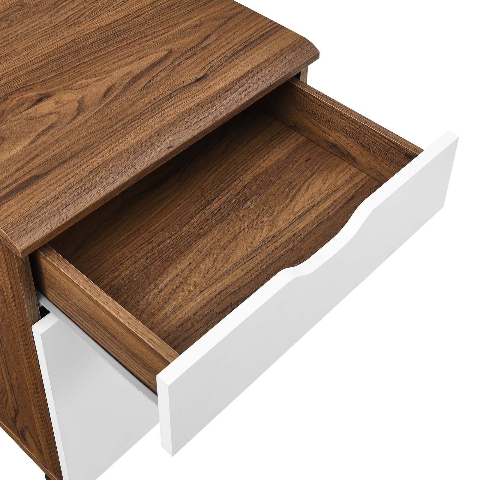 Envision Wood Desk and File Cabinet Set By HouseBean