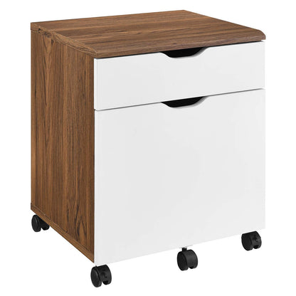 Envision Wood Desk and File Cabinet Set By HouseBean