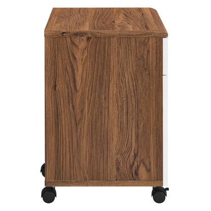 Envision Wood Desk and File Cabinet Set By HouseBean