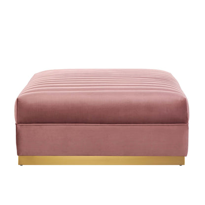 Sanguine Channel Tufted Performance Velvet 5-Piece Right-Facing Modular Sectional Sofa by Modway
