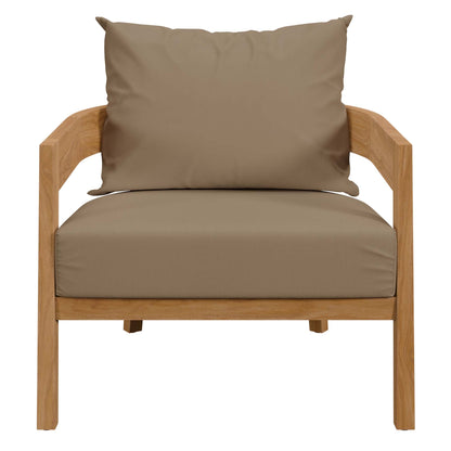 Brisbane 3-Piece Teak Wood Outdoor Patio Outdoor Patio Set by Modway