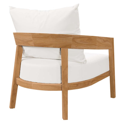 Brisbane 3-Piece Teak Wood Outdoor Patio Outdoor Patio Set by Modway