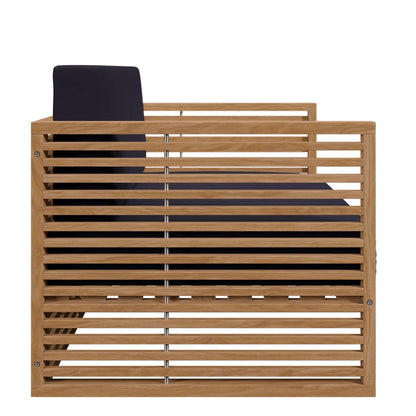 Carlsbad 3-Piece Teak Wood Outdoor Patio Outdoor Patio Set by Modway